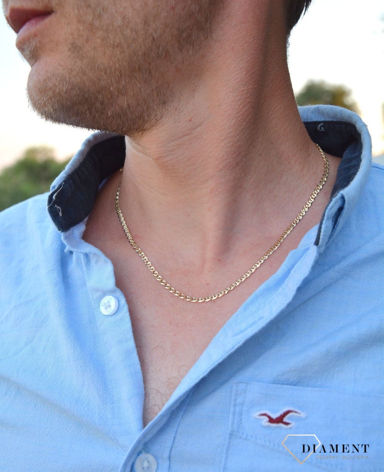 Złoty łańcuszek damski 585 Marina Gucci 1413-080 585 (1).jpg